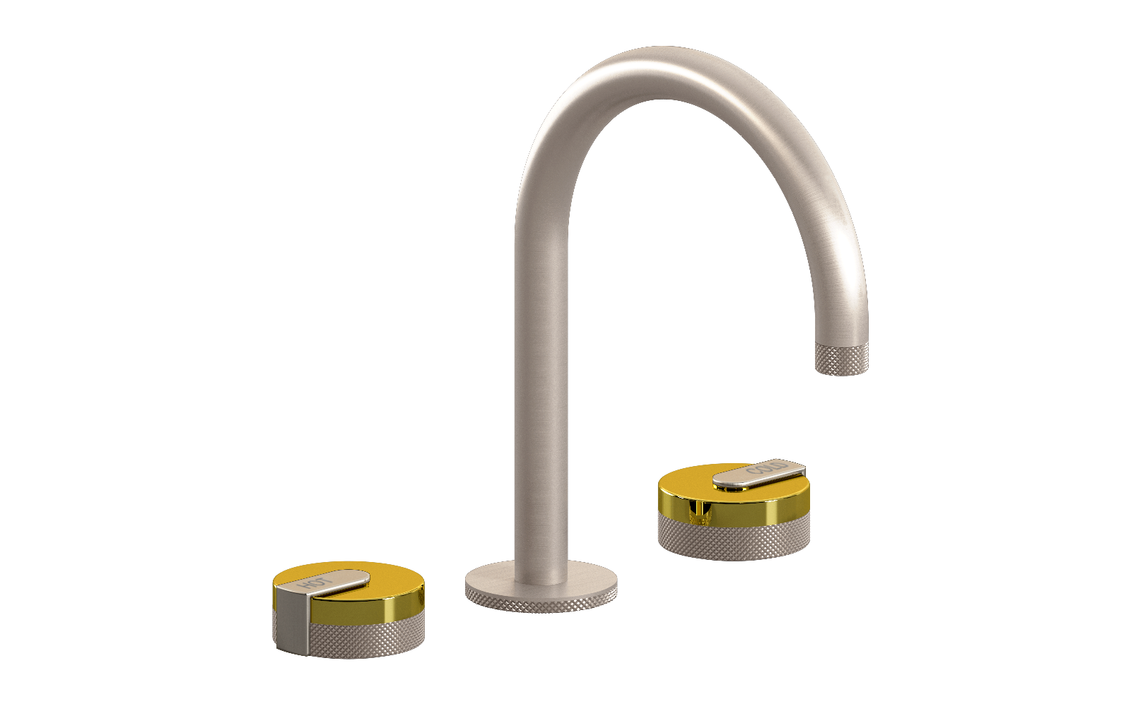 E-11512-R1PB-L1BNi-SN Смеситель для умывальника на 3 отвертия GRAFF MOD+