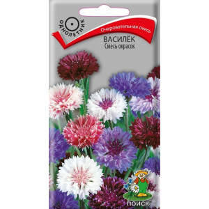 Василек смесь окрасок ПОИСК - яркий однолетник для сада 83227378