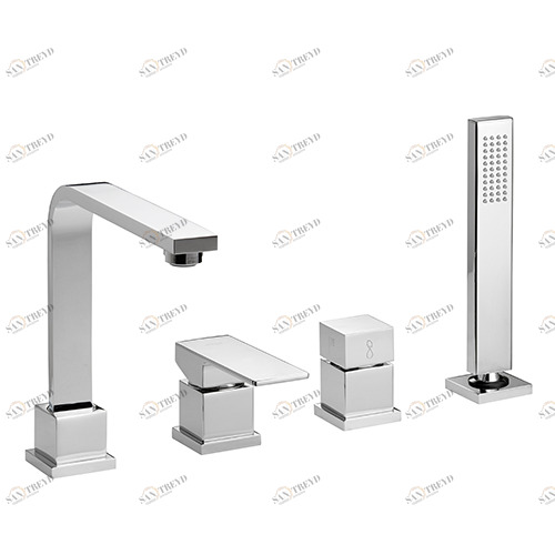20007 монокомандный смеситель у ванны, четыре отверстия EFFEPI RUBINETTERIE H-uno 