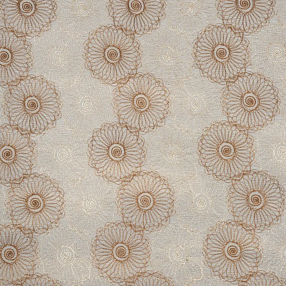 Тюль на ленте «Одуванчик», 150х270 см, орнамент, цвет коричневый ТОРГОВЫЙ ДОМ ТЕКСТИЛЬ STLM-2009888 - Вид №2