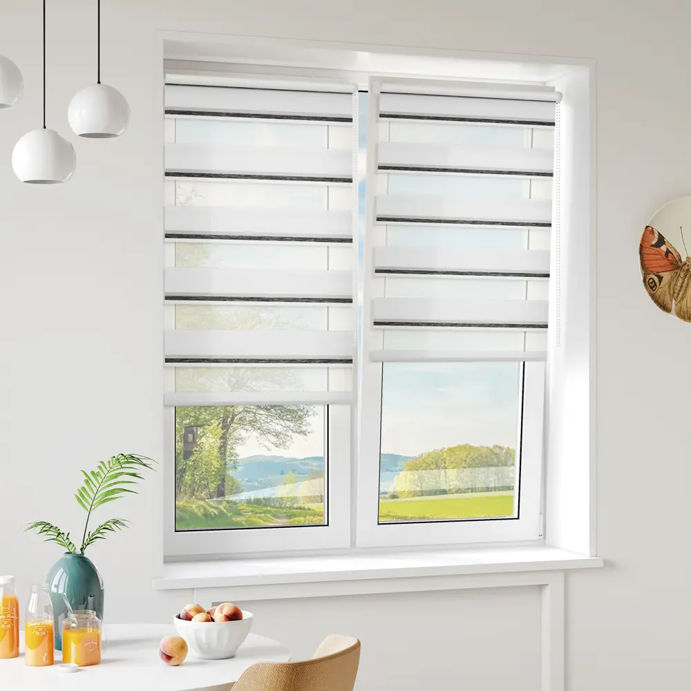 Штора рулонная день-ночь Лечче 50x160 см серо-молочная MIAMOZA STLM-2166894 - Вид №7