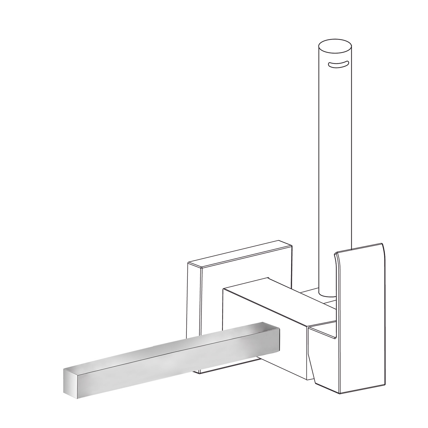 Аксессуар для полотенцесушителя для смесителя унитаза с душем-03412402 TRES 