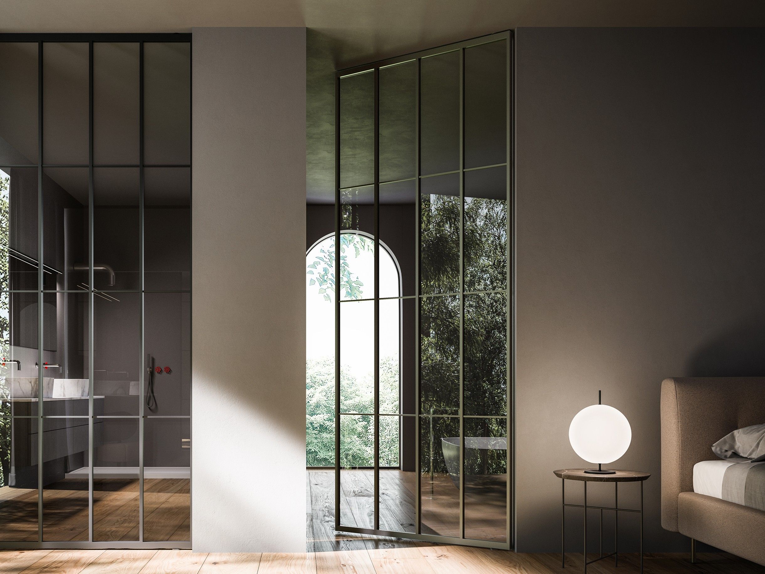 Передвижная стена / дверь из алюминия и стекла ADL Japo ARCH-00033653