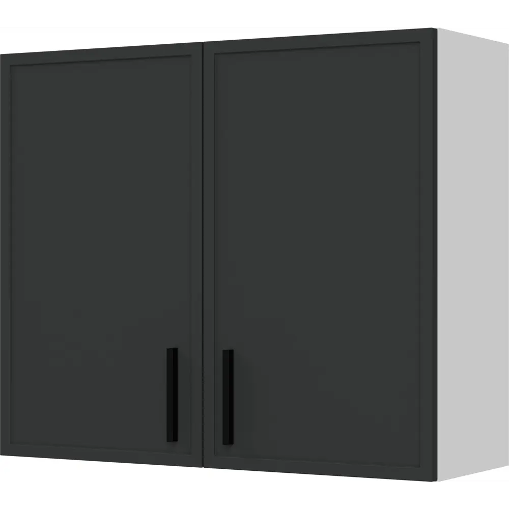 Кухонный шкаф навесной Неро Delinia 80x67.6x29 см МДФ цвет графит STLM-2155978 - Вид №1