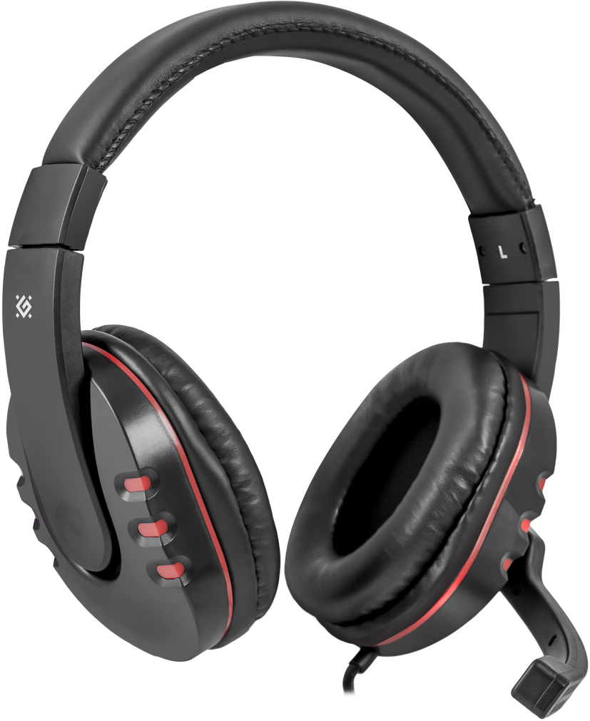 64113 игровая гарнитура warhead g-160 черный, кабель 2,5 м Defender Santreyd 