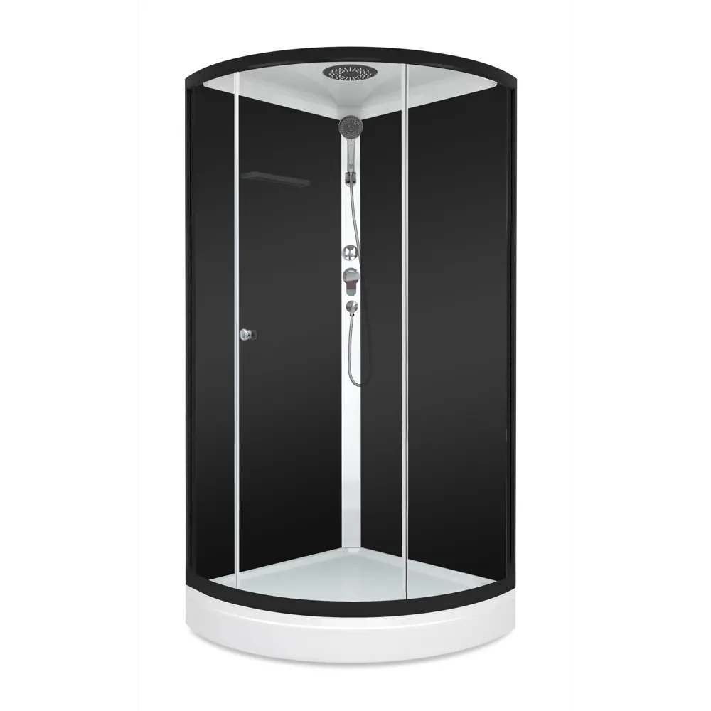Душевая кабина DOMANI-SPA Simple с гидромассажем 90×90 см черная 87210063 STLM-1002969