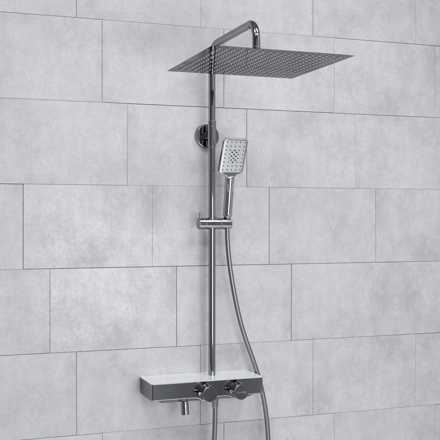 A113.119.126.CH Thermo Душевой комплект с термостатическим смесителем WasserKRAFT 