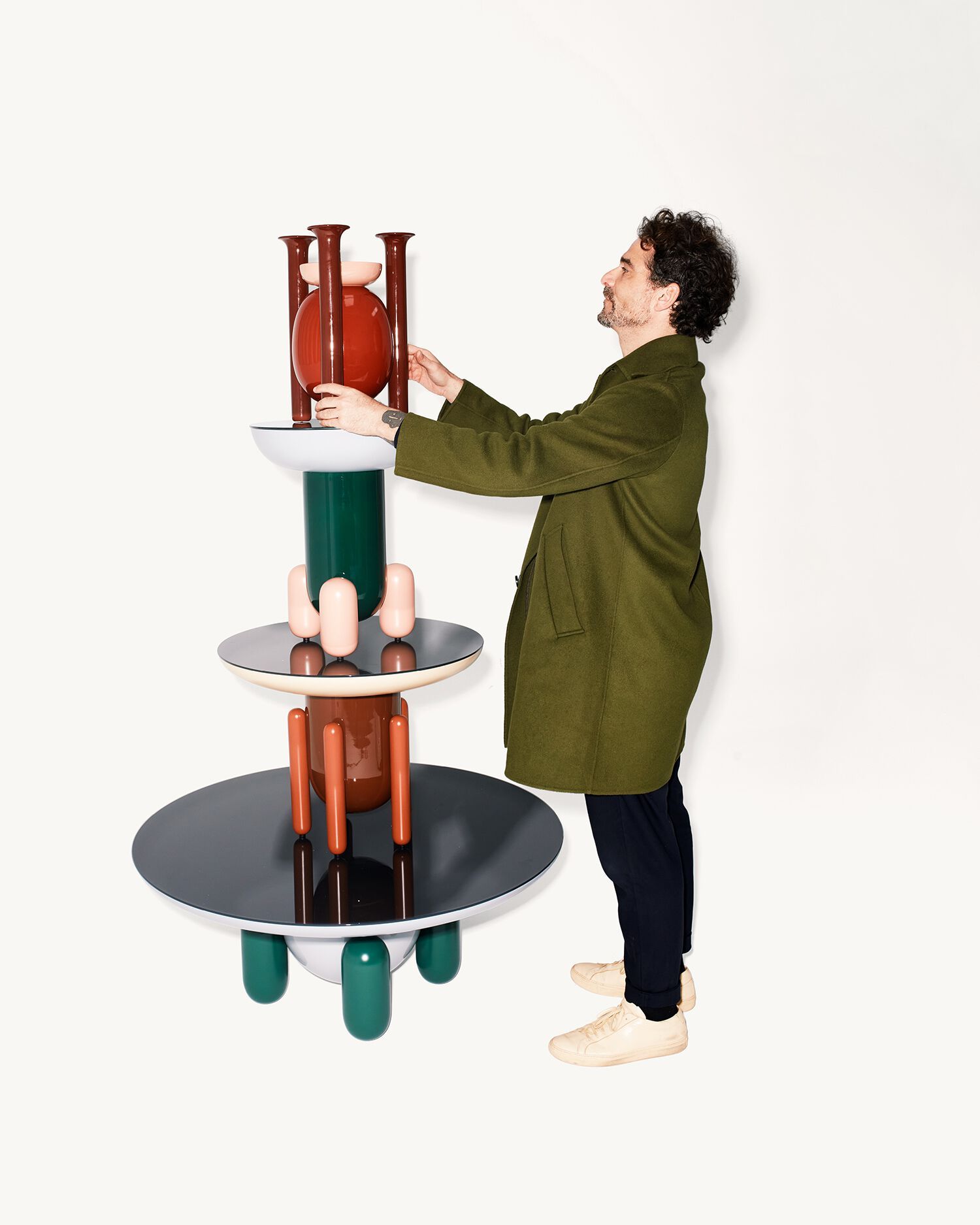 Круглый журнальный столик из стекловолокна BD Barcelona Explorer ARCH-00145484 - Вид №9