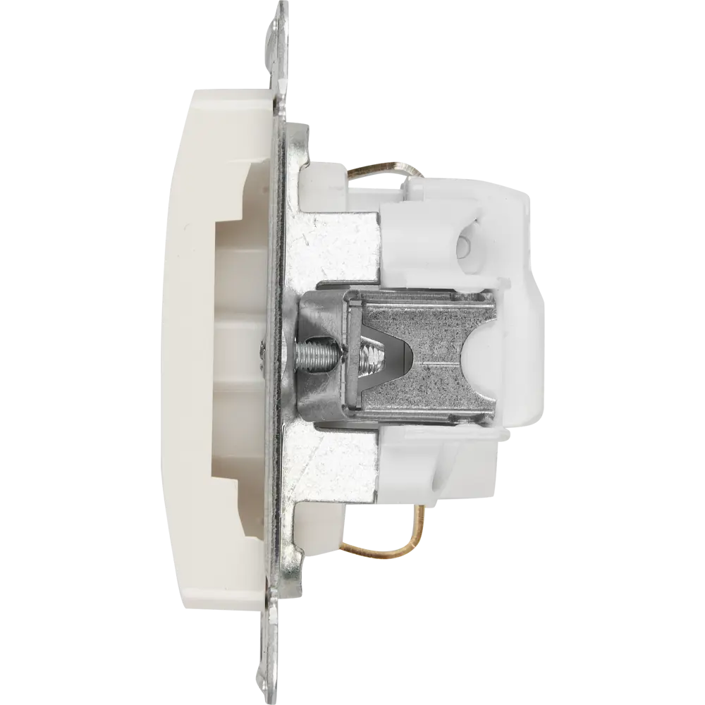 84693617 Розетка встраиваемая Schneider Electric Glossa с заземлением со шторками цвет молочный STLM-1114940 - Вид №2