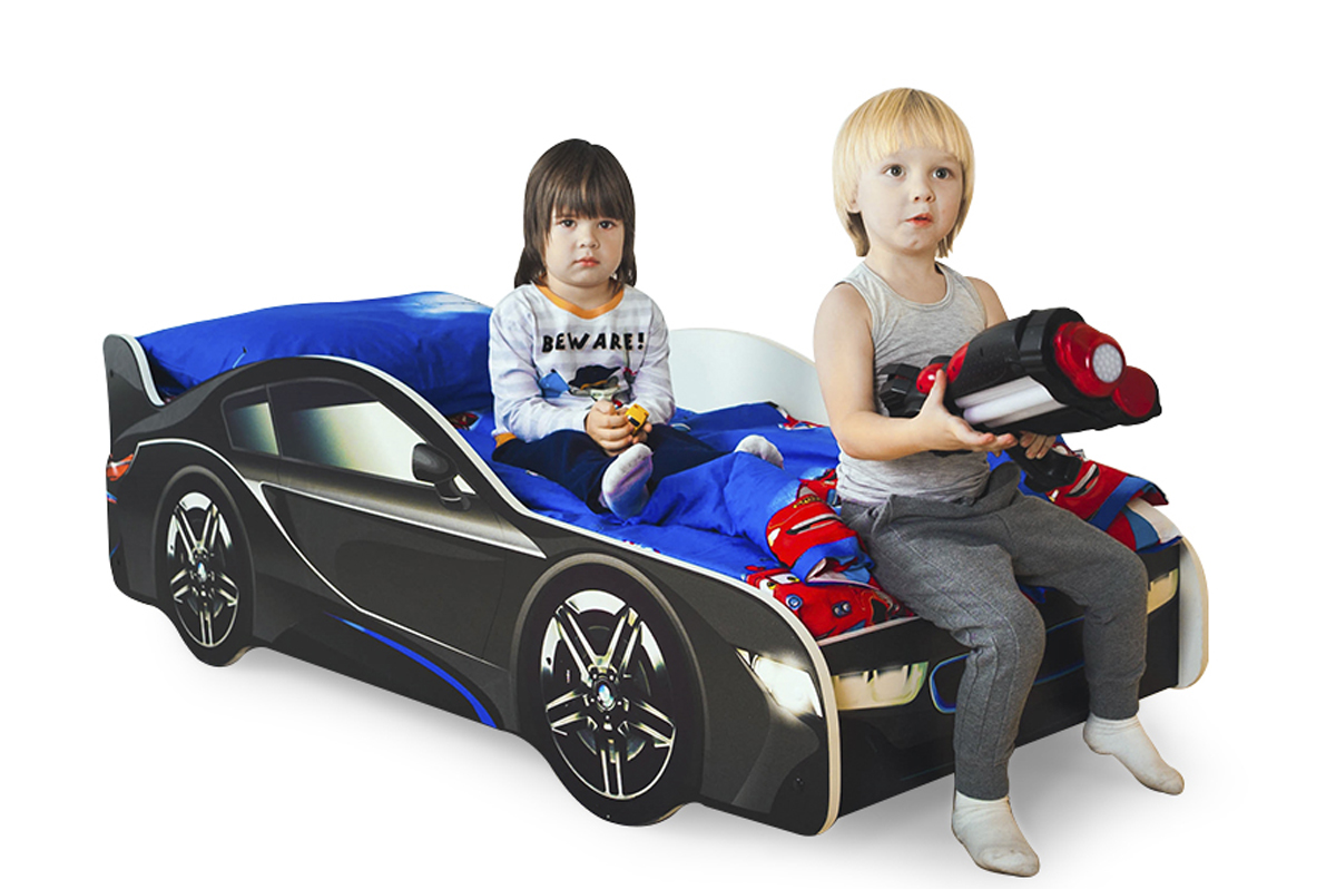 Детская кровать-машина "БМВ" БЕЛЬМАРКО  326758 Черный Santreyd  - Вид №1