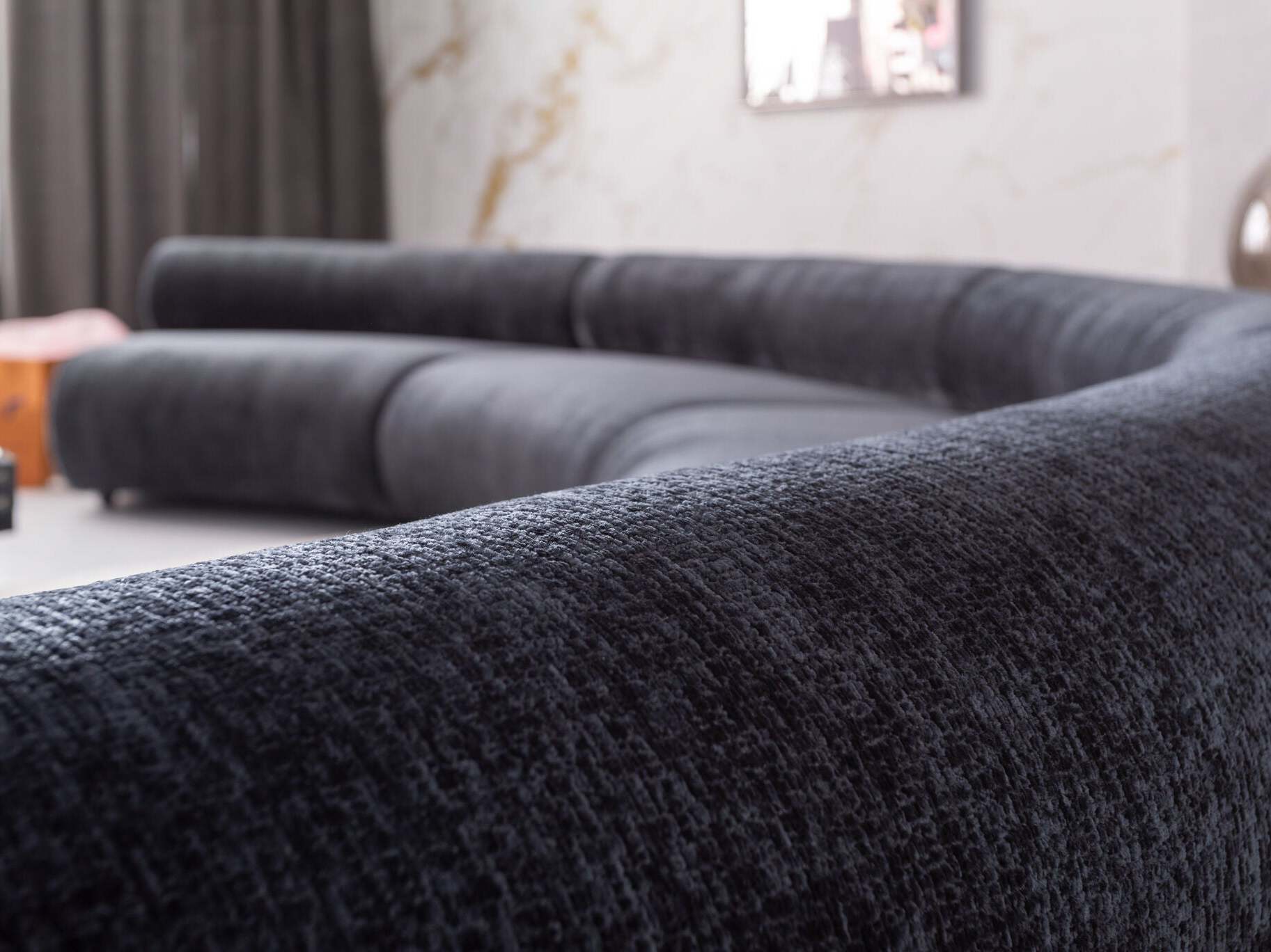 Модульный изогнутый диван из ткани KARE Design CIAO ARCH-00061424 - Вид №5