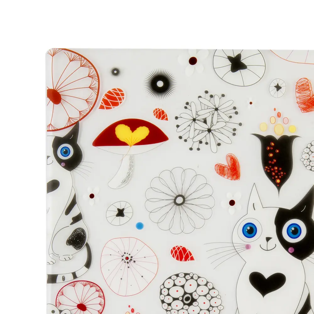 Салфетка сервировочная Котик 30x28 см прозрачная основа Santreyd STLM-2078548 - Вид №1