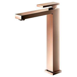 00925130 Смеситель для ванной комнаты с высоким изливом из полированного графита Docol NEW EDGE