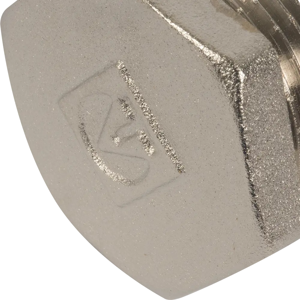 Пробка Valtec наружная резьба 1" никелированная латунь STLM-2166412 - Вид №2