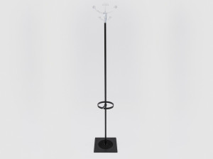 Окрашенная металлическая напольная вешалка с зонтиком