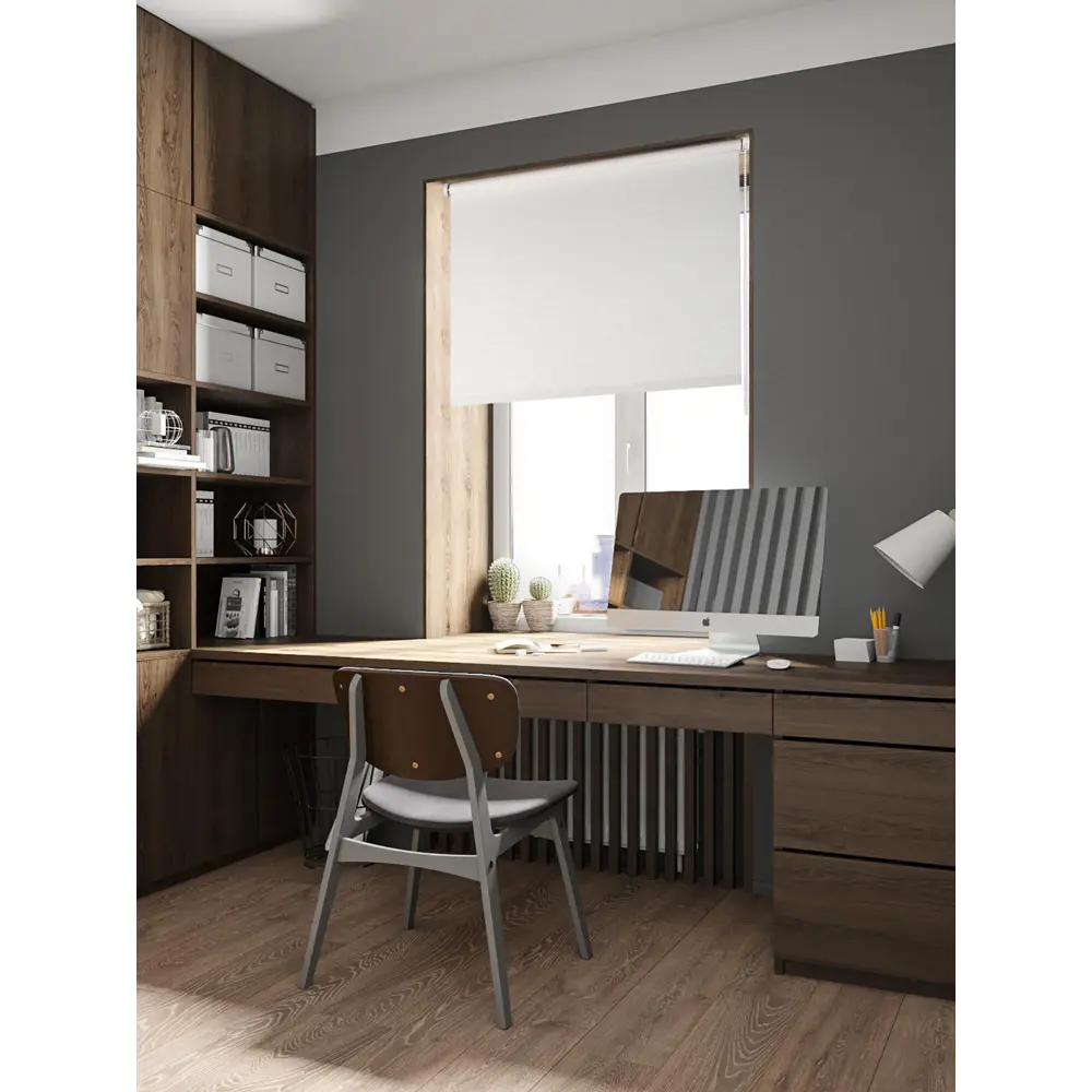Штора рулонная Shine 160x175 см белая 83289870 STLM-2108051 PRAKTO  - Вид №4