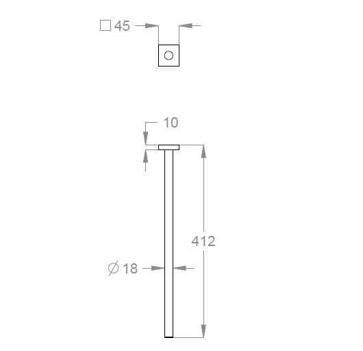 Держатель для полотенец из нержавеющей стали Fir Italia аксессуары для ванной комнаты сталь ARCH-00039933 - Вид №2