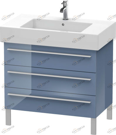 XL655304747 X-Large Тумбочка напольная Каменно-синий глянцевый лак Duravit