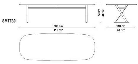 Maxalto Прямоугольный стол со столешницей из МДФ Pathos sun-id-1494695 - Вид №11