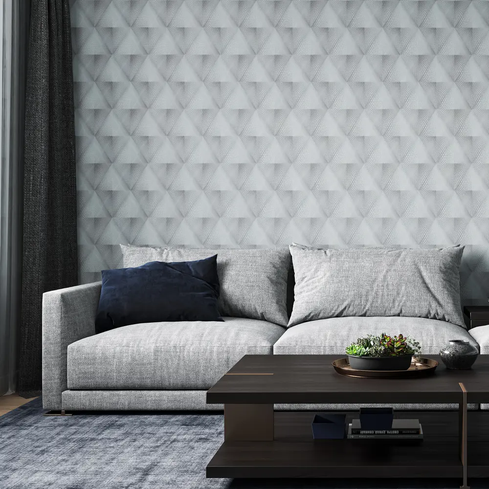 Обои флизелиновые Palitra Home Evolution 2 серые 1.06 м 71842-46 STLM-2144839 - Вид №2