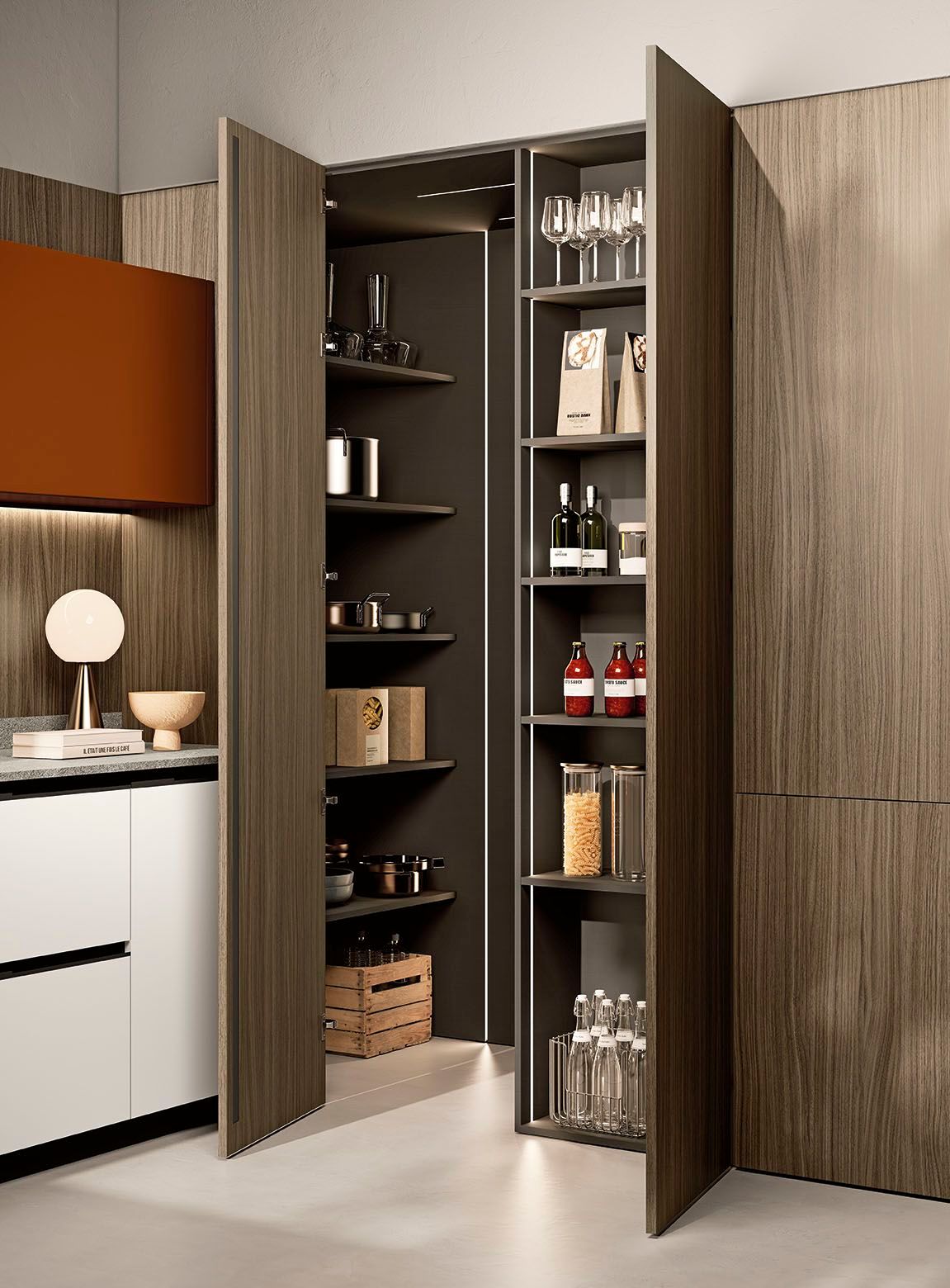 Встроенная кухня с полуостровом Febal Casa Origina ARCH-00062587 - Вид №16