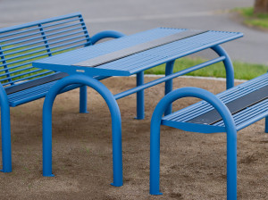 Стол для общественных мест из нержавеющей стали