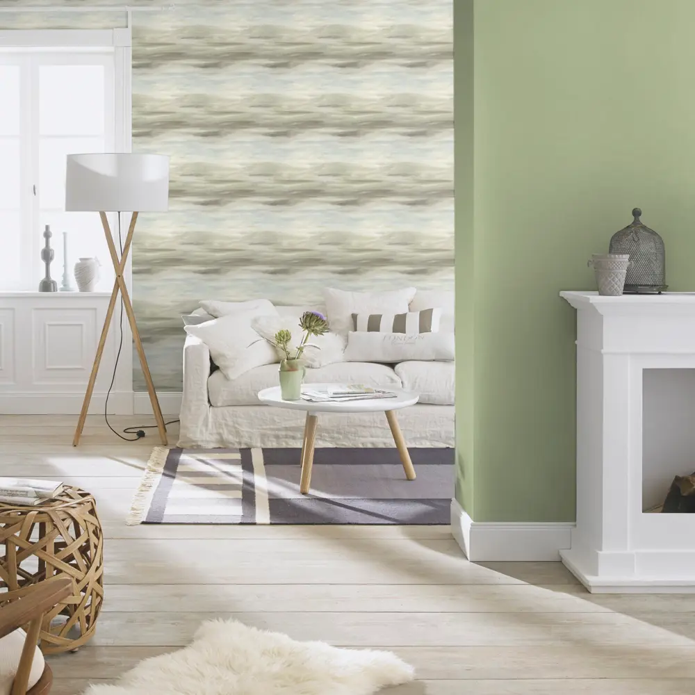 Обои флизелиновые Rasch poetry серо-зелёные 1.06 м 960518 STLM-2124802 - Вид №4
