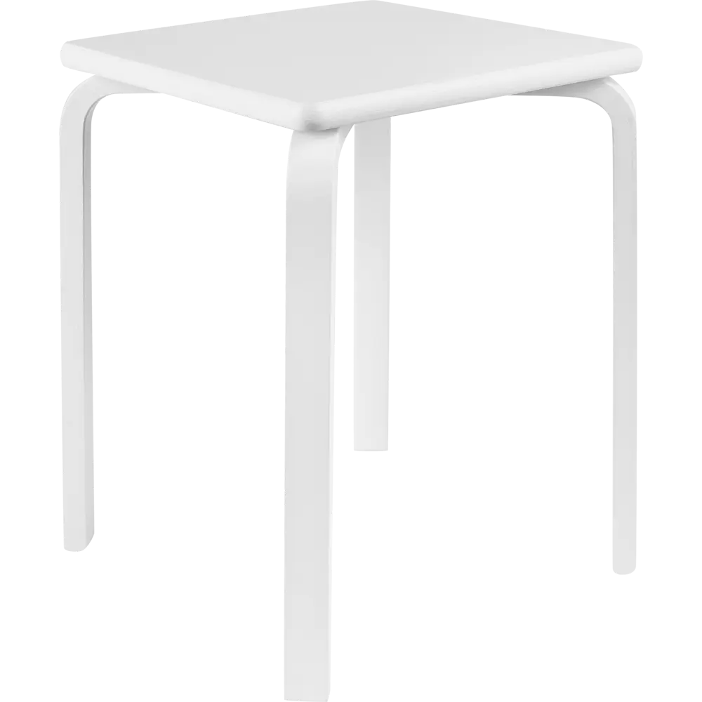 Табурет 35.6x45x35.6 см дерево цвет белый Santreyd Табурет квадратный STLM-2111299