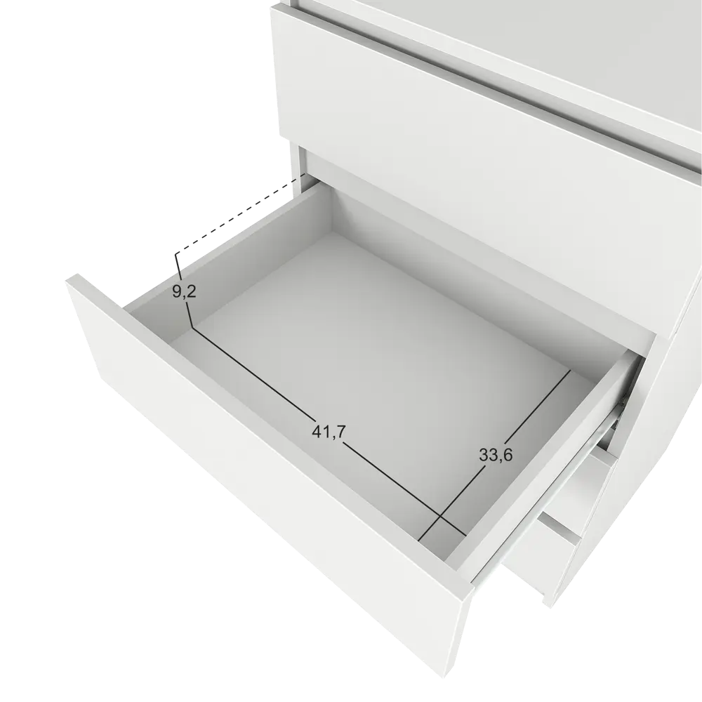 Комод 4 ящика 40.4x82x13.2 см ЛДСП цвет белый Santreyd STLM-2134120 - Вид №7