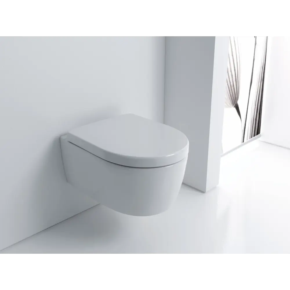 Унитаз подвесной Geberit iCon безободковый горизонтальный выпуск без сиденья STLM-2117017 - Вид №14