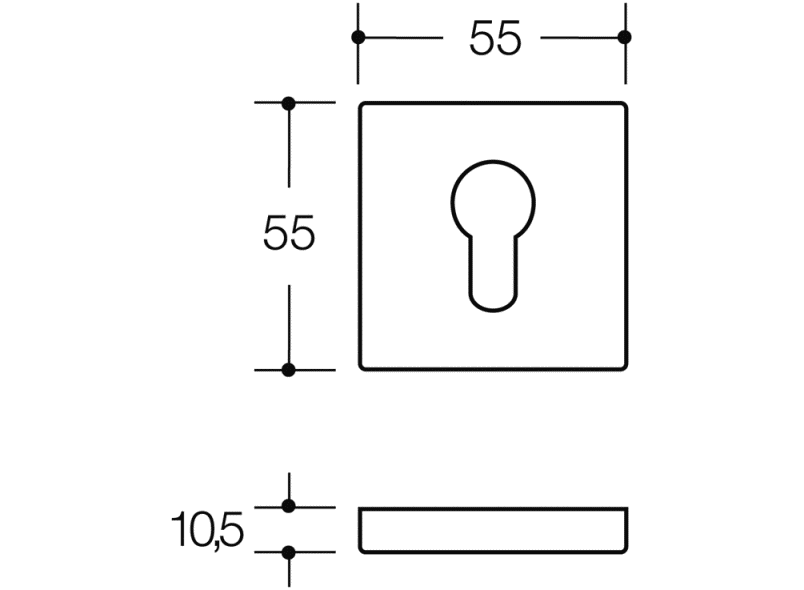 308XAKN розетка для ключей HEWI Serie 180 | Edelstahl  - Вид №2