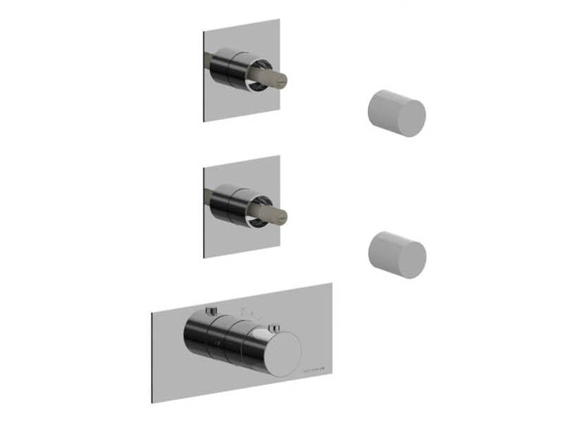 Термостатический смеситель для душа с 3 отверстиями Rubinetterie Frattini отдельная эстетика ARCH-00096850