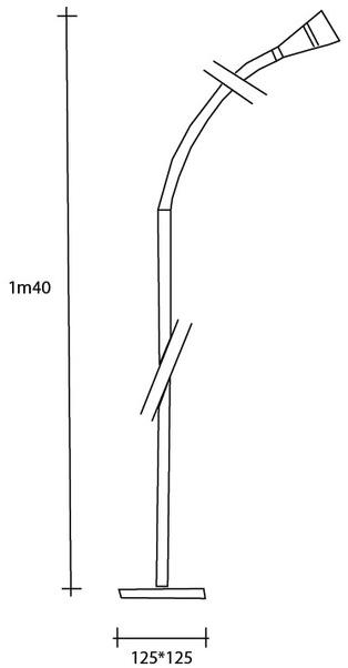TEKNI-LED Торшер светодиодный с гибким кронштейном Pro 2 watt sun-id-1401037 - Вид №1