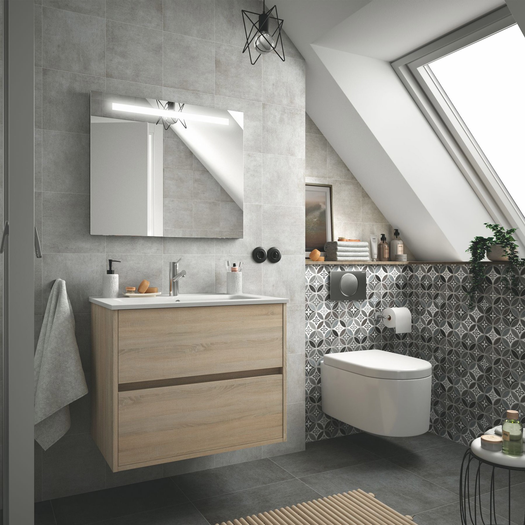 25030 SALGAR Зеркало противотуманное SUNSET 70 x 60 - Вид №1