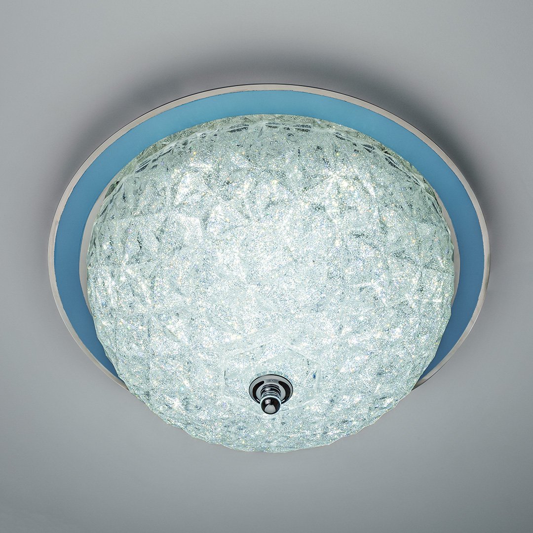 Светильник настенно-потолочный светодиодный D 37 см хром Frezia Light 120142 FREZIA LIGHT ДИЗАЙНЕРСКИЕ 00-3953655 Прозрачный;хром  - Вид №1