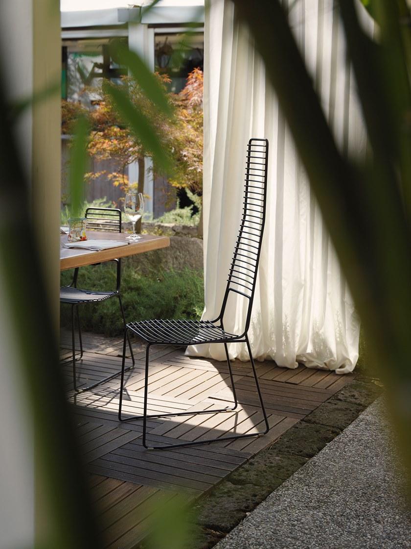 Casamania & Horm Металлический стул-санки с высокой спинкой Alieno sun-id-1504311 - Вид №2