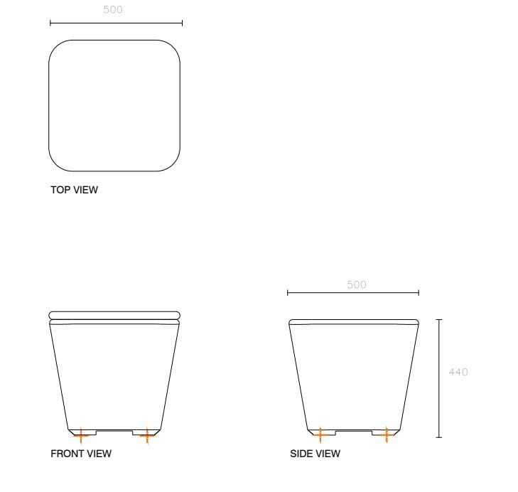 Бетонное наружное сиденье SIT Smooth ARCH-00097102 - Вид №3