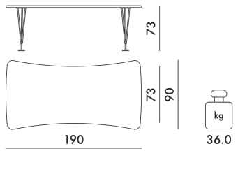 Рабочий стол из ламината Kartell MAX ARCH-00090198 - Вид №17