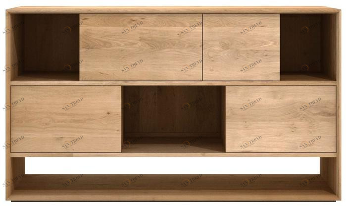 Ethnicraft Буфет из массива дерева с раздвижными дверцами Oak nordic 51443