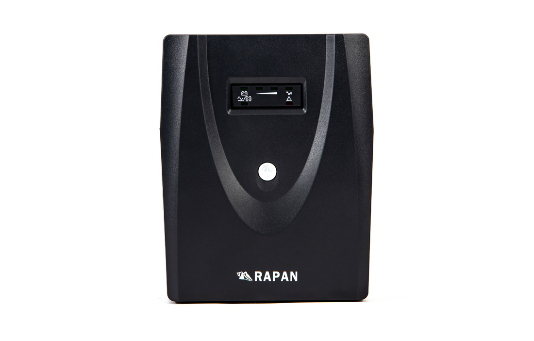 RAPAN-UPS 1500 power supply 220v 1500va / 900w meander with battery 2x7ah interactive Бастион  - Вид №1