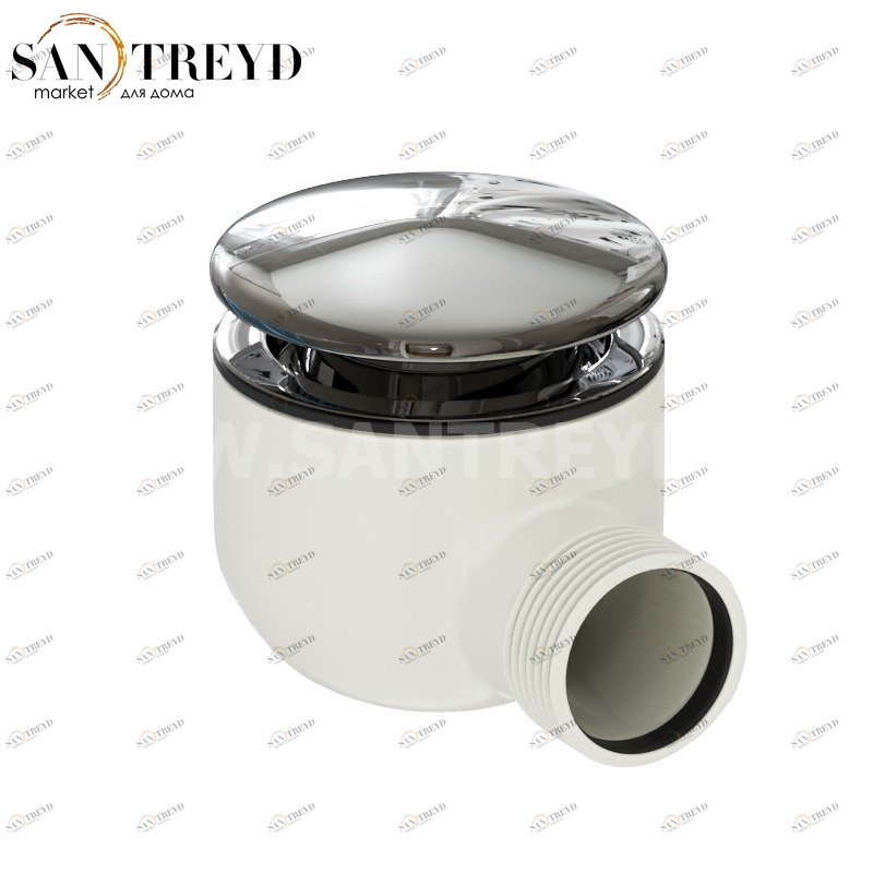 PD002 Cифон для душевых поддонов 6 см хромированный Globo ACCESSORIES Италия Ceramica Globo