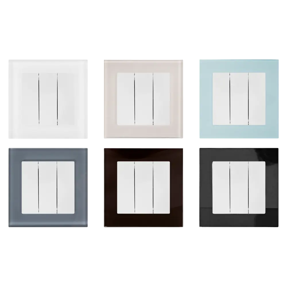 Выключатель встраиваемый Werkel 3 клавиши, цвет серебряный Встраиваемые механизмы STLM-2186802 - Вид №1