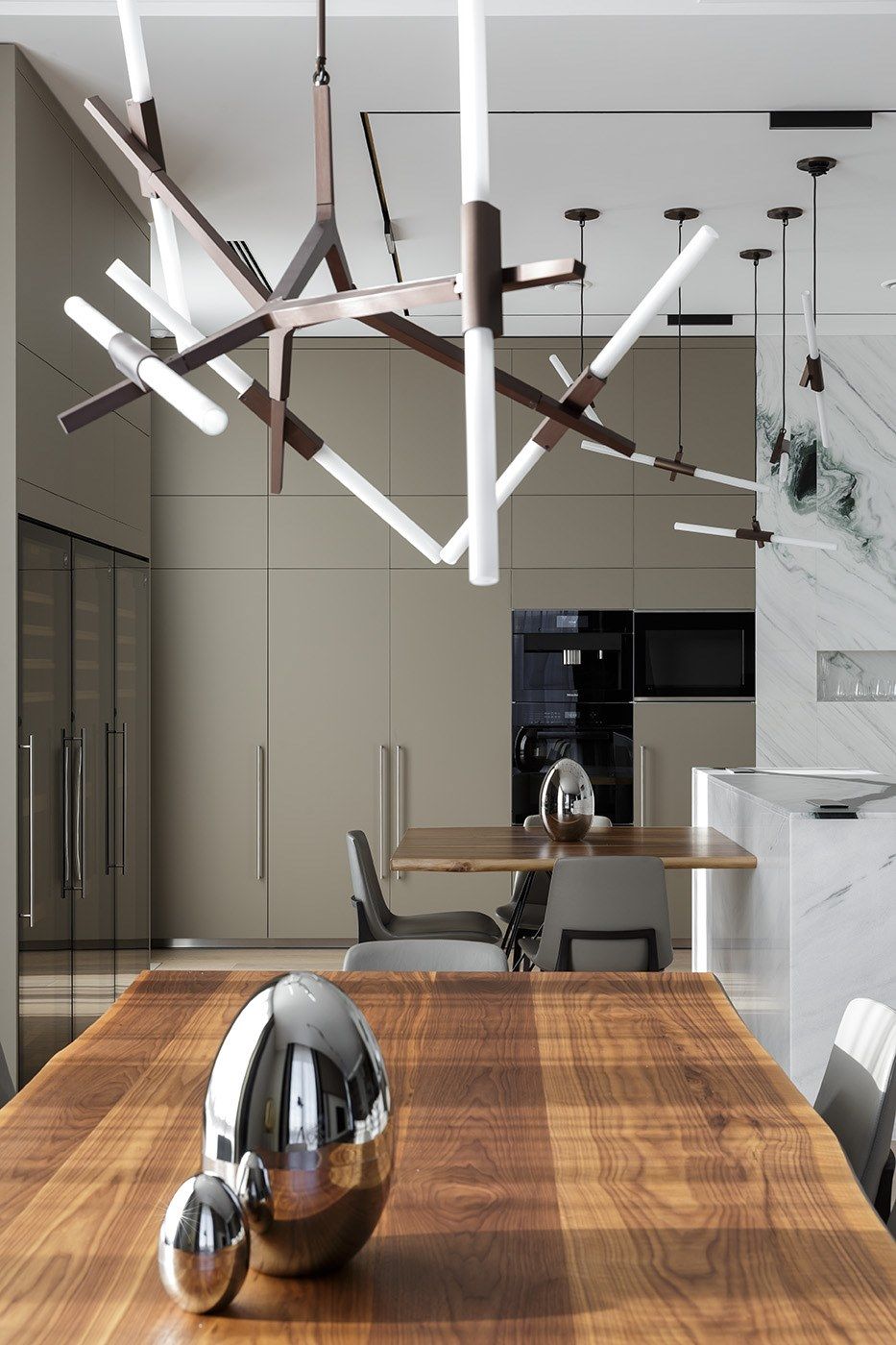 Кухня с трех сторон с островом и соседним столом TM Italia Cucine ARCH-00038339 - Вид №5