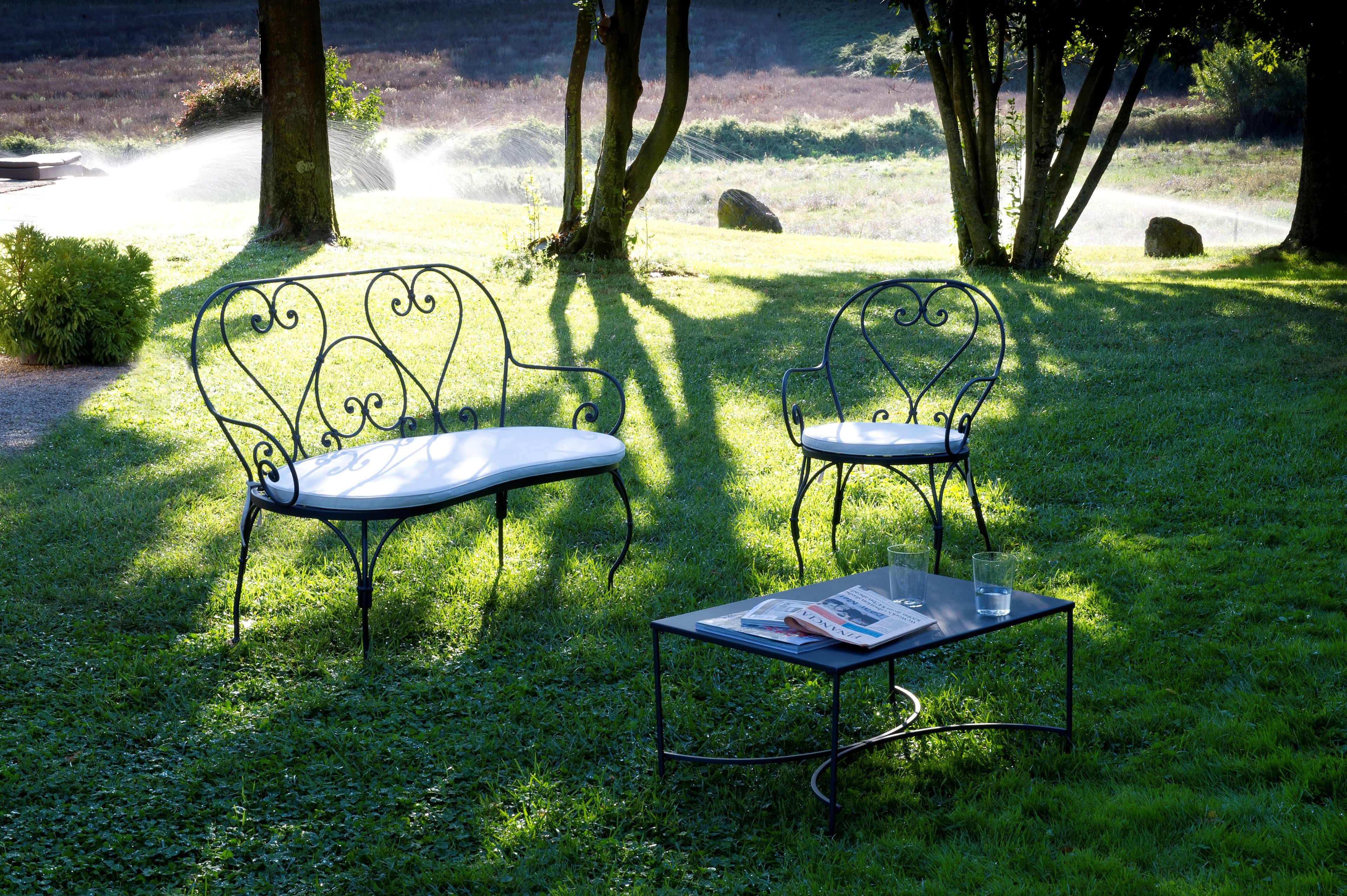 2-местный железный садовый диван Unopiù Aurora ARCH-00030969 - Вид №1