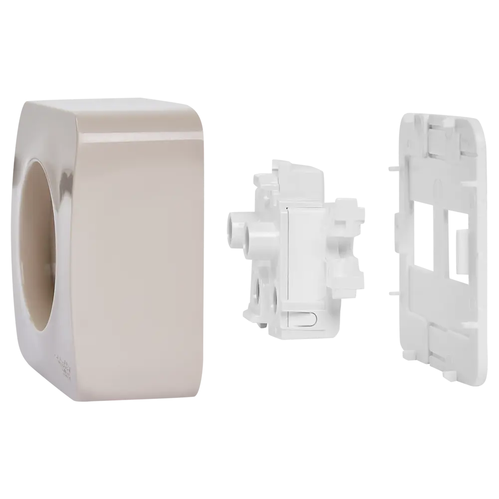 Розетка накладная Schneider Electric Blanca без заземления со шторками цвет бежевый 86720953 STLM-2078204 SYSTEME ELECTRIC - Вид №4