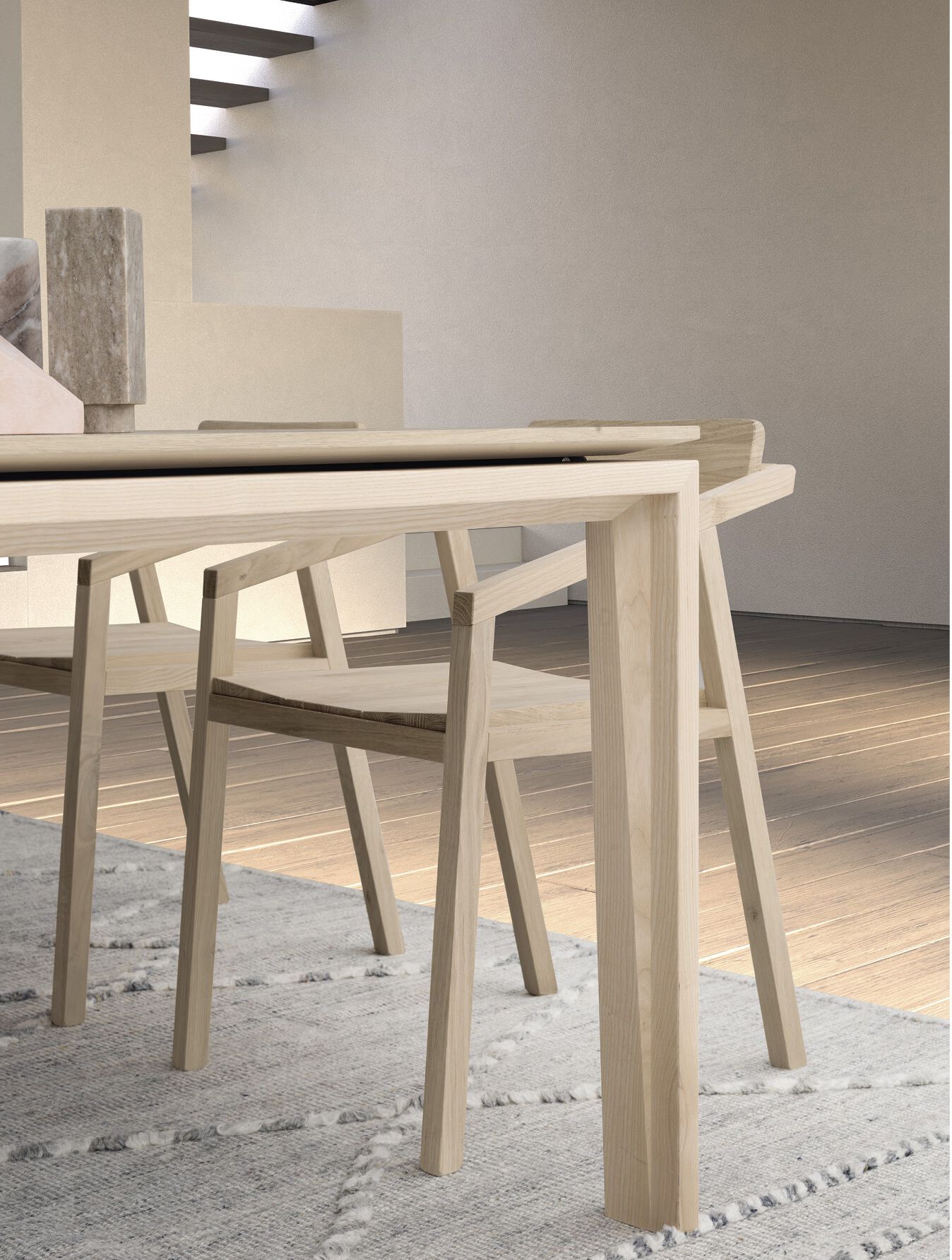 Выдвижной прямоугольный стол из дуба Devina Nais VOGUE ARCH-00005055 - Вид №3