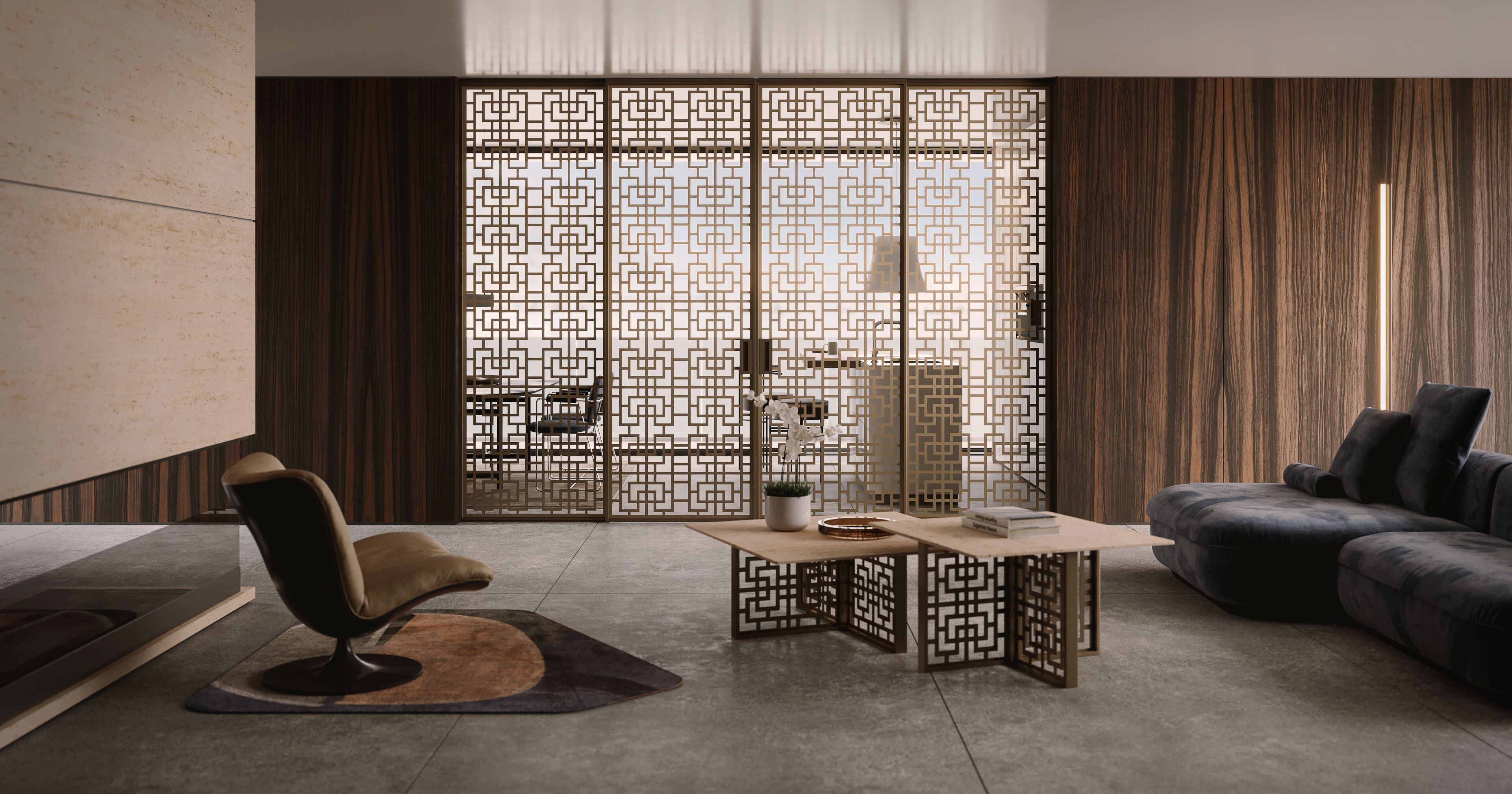 Раздвижные двери без удерживающего кармана Linvisibile Linvisibile Marea ARCH-00147660 - Вид №1