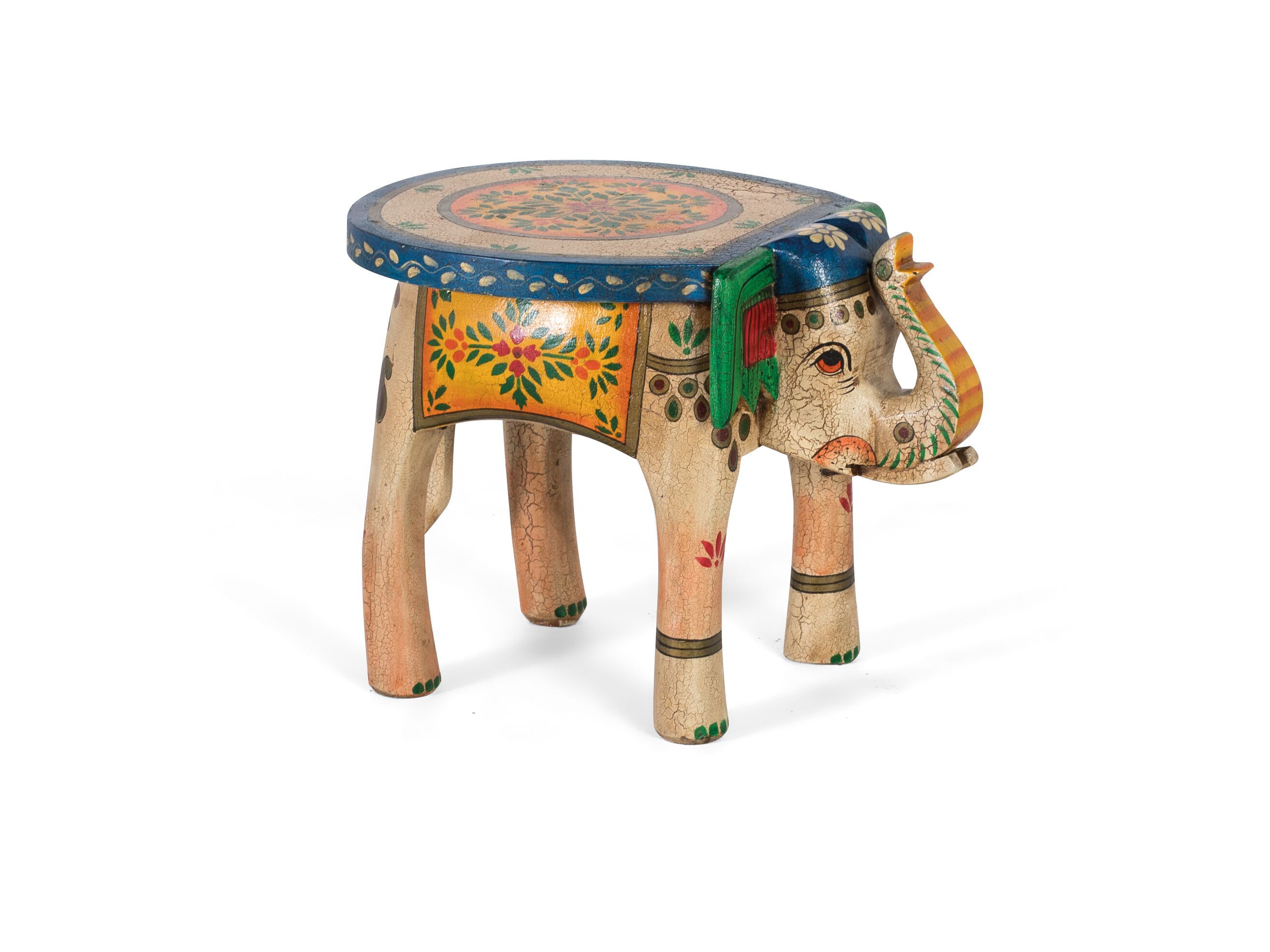 Низкий табурет из манго Giner y Colomer 1572 ARCH-00055772