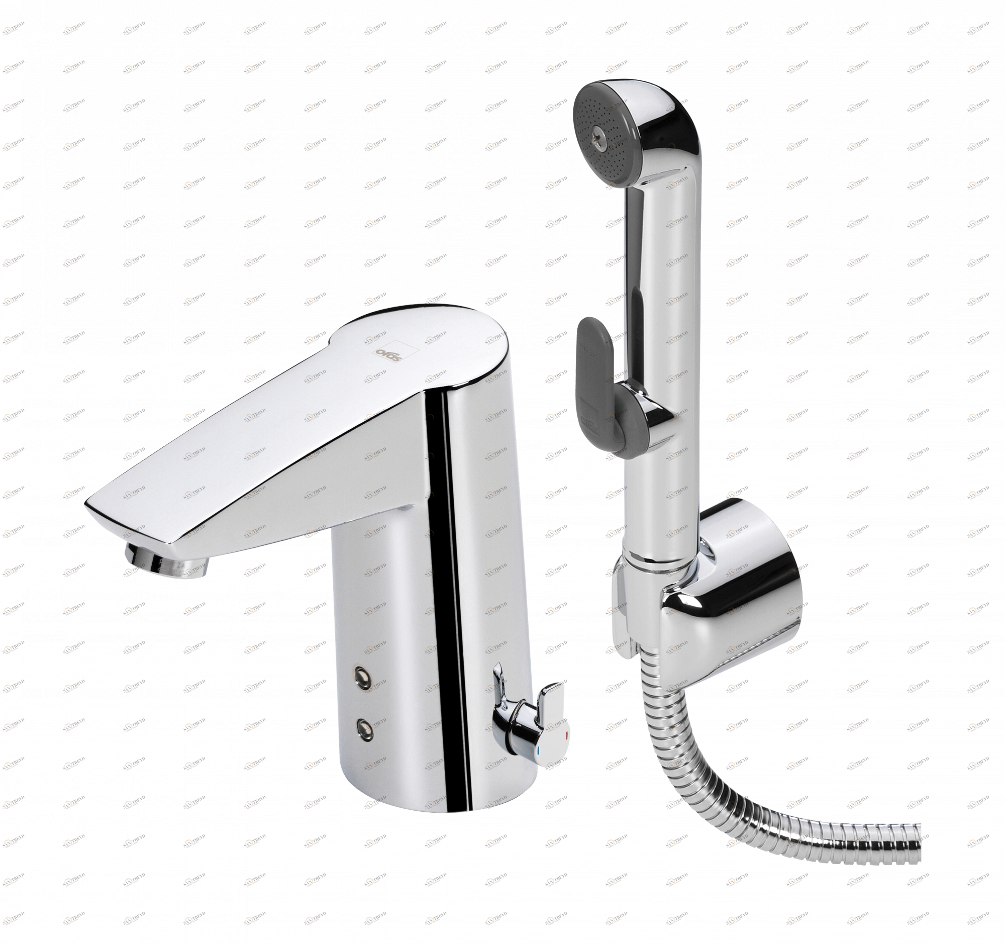 Oras 2826FTZ Смеситель для умывальника, 9/12 V, Bluetooth 2826FTZ Cubista Хром 