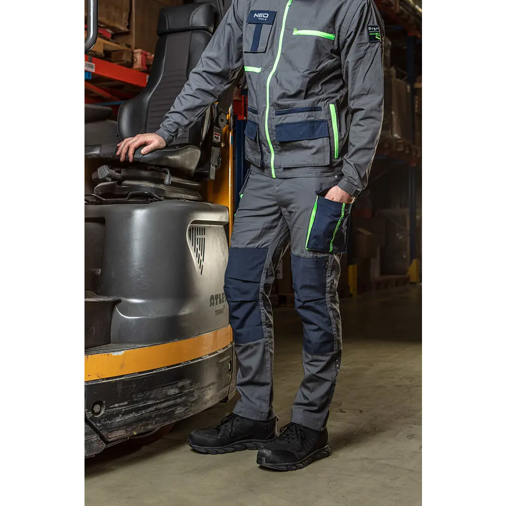 Брюки рабочие Neo Tools Premium серые/темно-синие/зеленые хлопок размер XXL рост 187-190 STLM-2043819 - Вид №11
